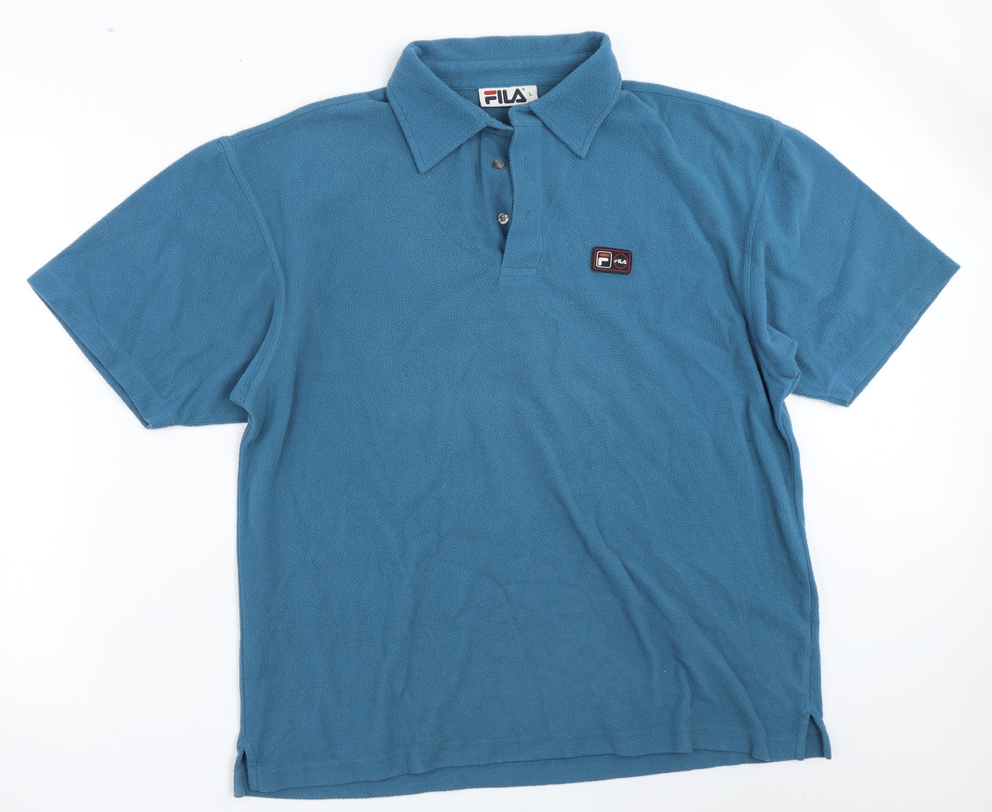 FILA Mens Blue  Fleece  T-Shirt Size L