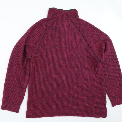 Cotton Traders Womens Pink   Henley Sweatshirt Size M