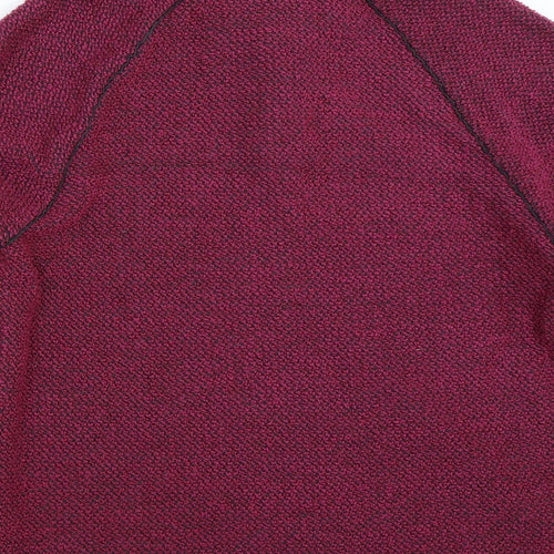 Cotton Traders Womens Pink   Henley Sweatshirt Size M