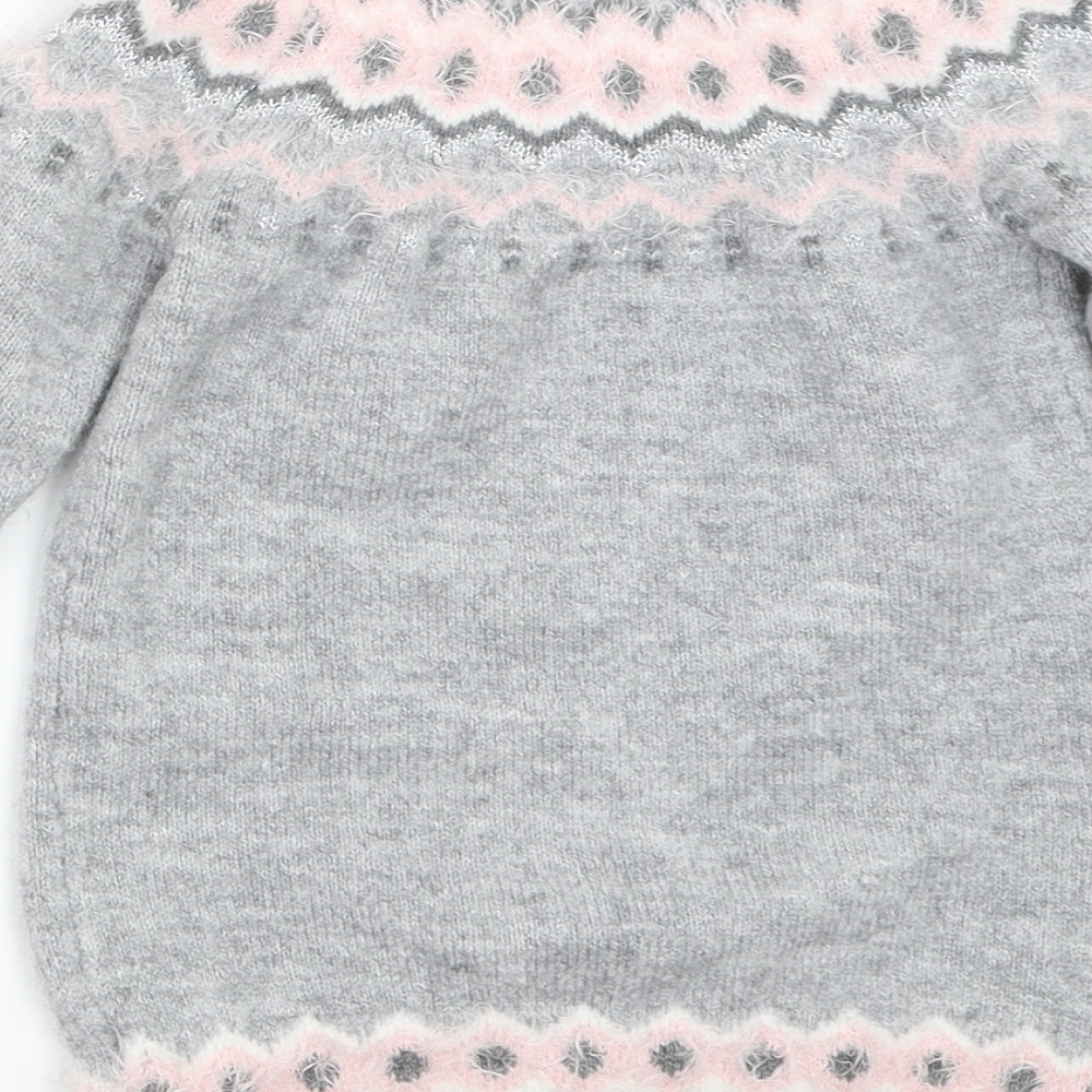 Primark Girls Grey   Jumper Dress  Size 6-7 Years