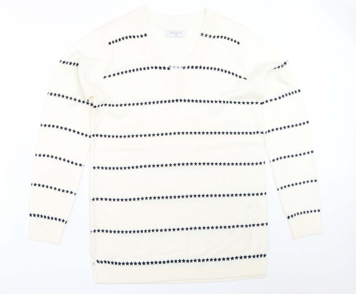 Papaya Womens Ivory   Pullover Jumper Size 8
