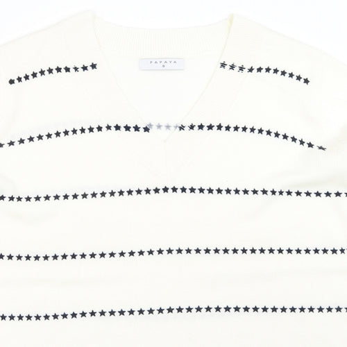 Papaya Womens Ivory   Pullover Jumper Size 8