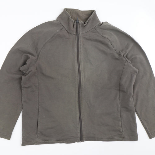 Marks and Spencer Womens Grey   Full Zip Sweatshirt Size 20