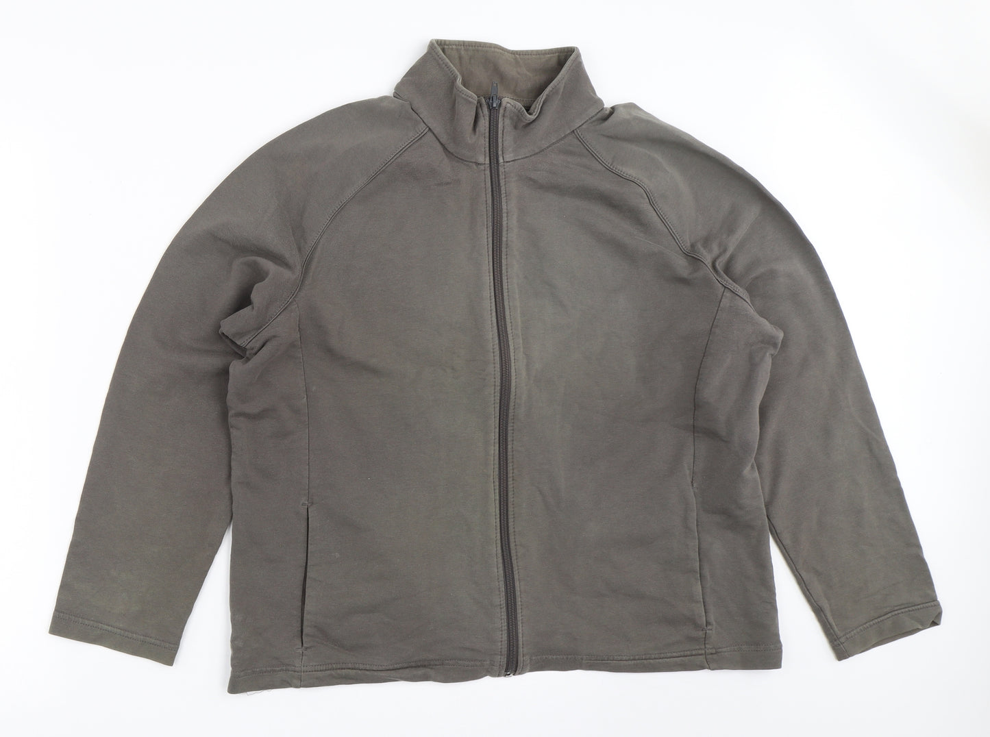 Marks and Spencer Womens Grey   Full Zip Sweatshirt Size 20