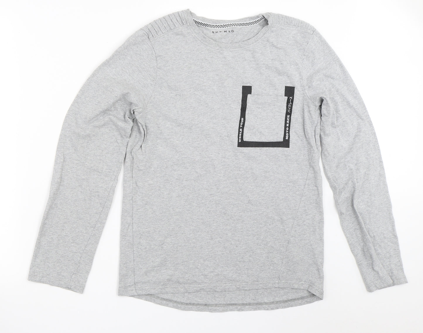 Nutmeg Boys Grey   Basic T-Shirt Size 13-14 Years