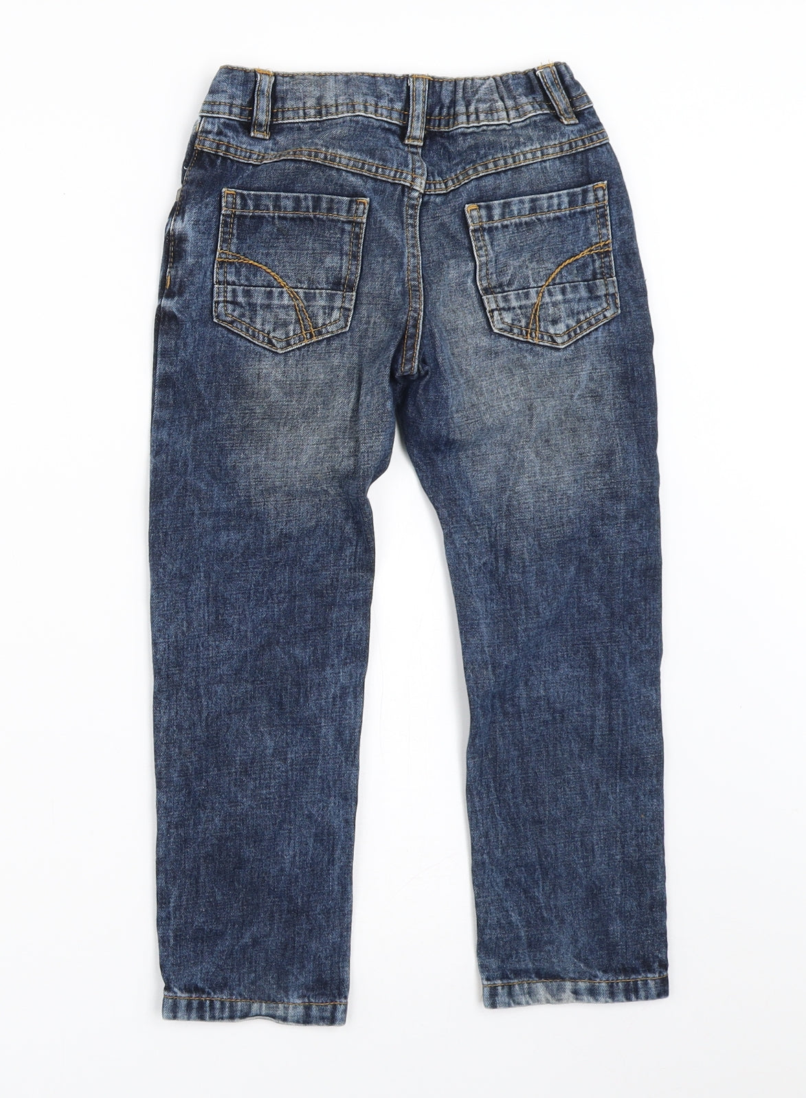 Marks and Spencer Boys Blue  Denim Straight Jeans Size 4-5 Years
