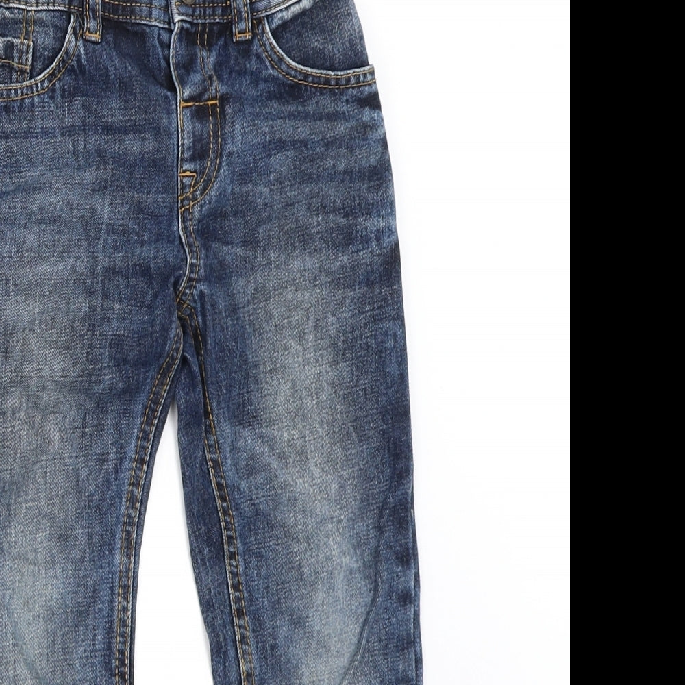 Marks and Spencer Boys Blue  Denim Straight Jeans Size 4-5 Years