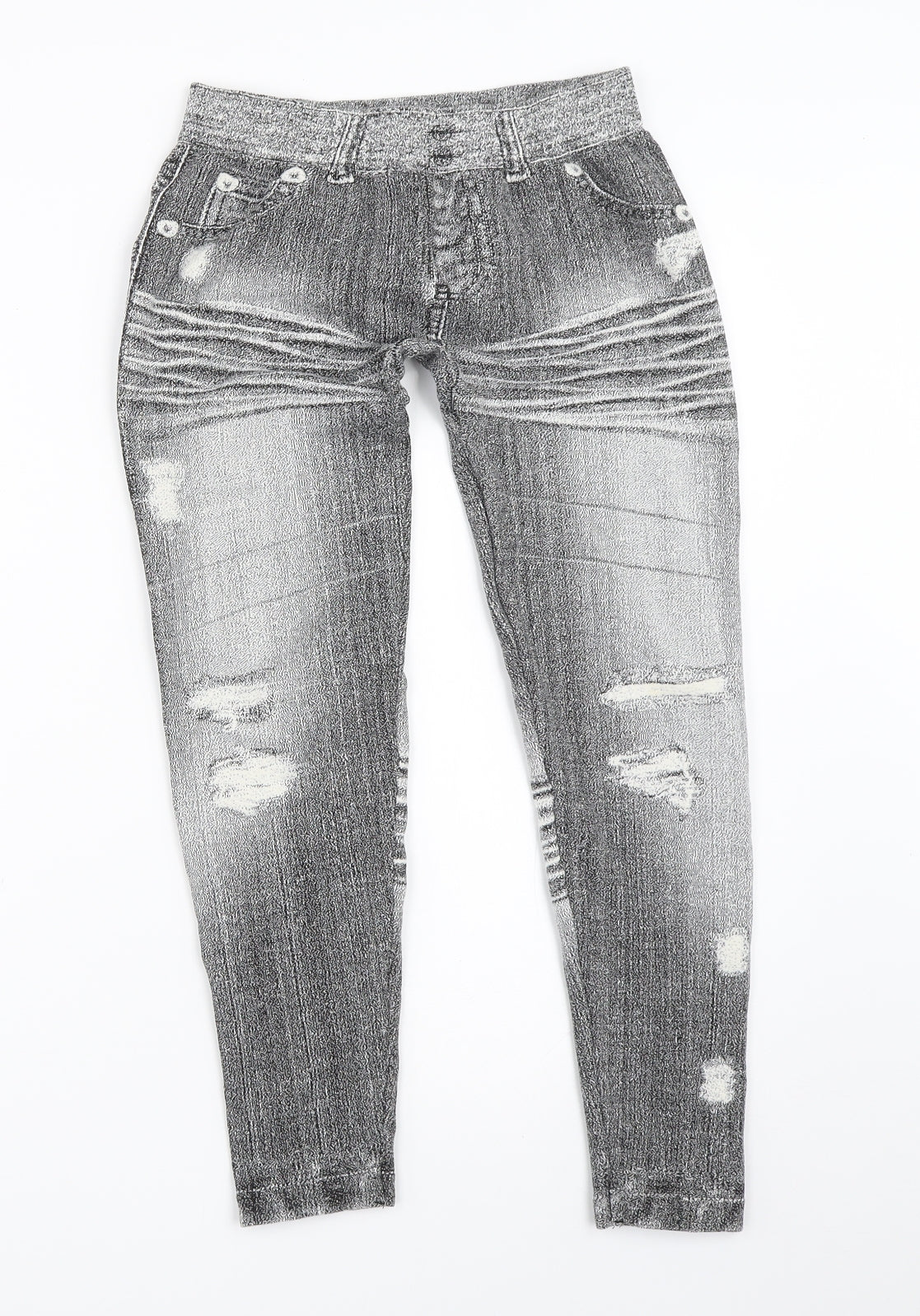 Preworn Womens Grey   Capri Leggings Size M L23 in