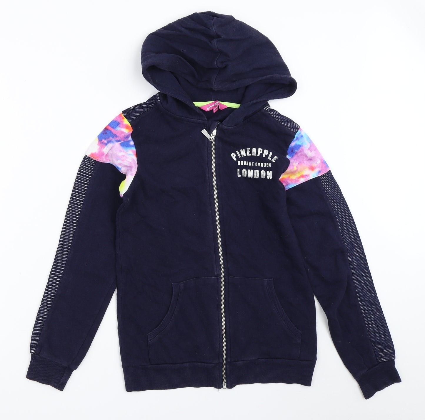 Pineapple Girls Blue   Full Zip Hoodie Size 11-12 Years