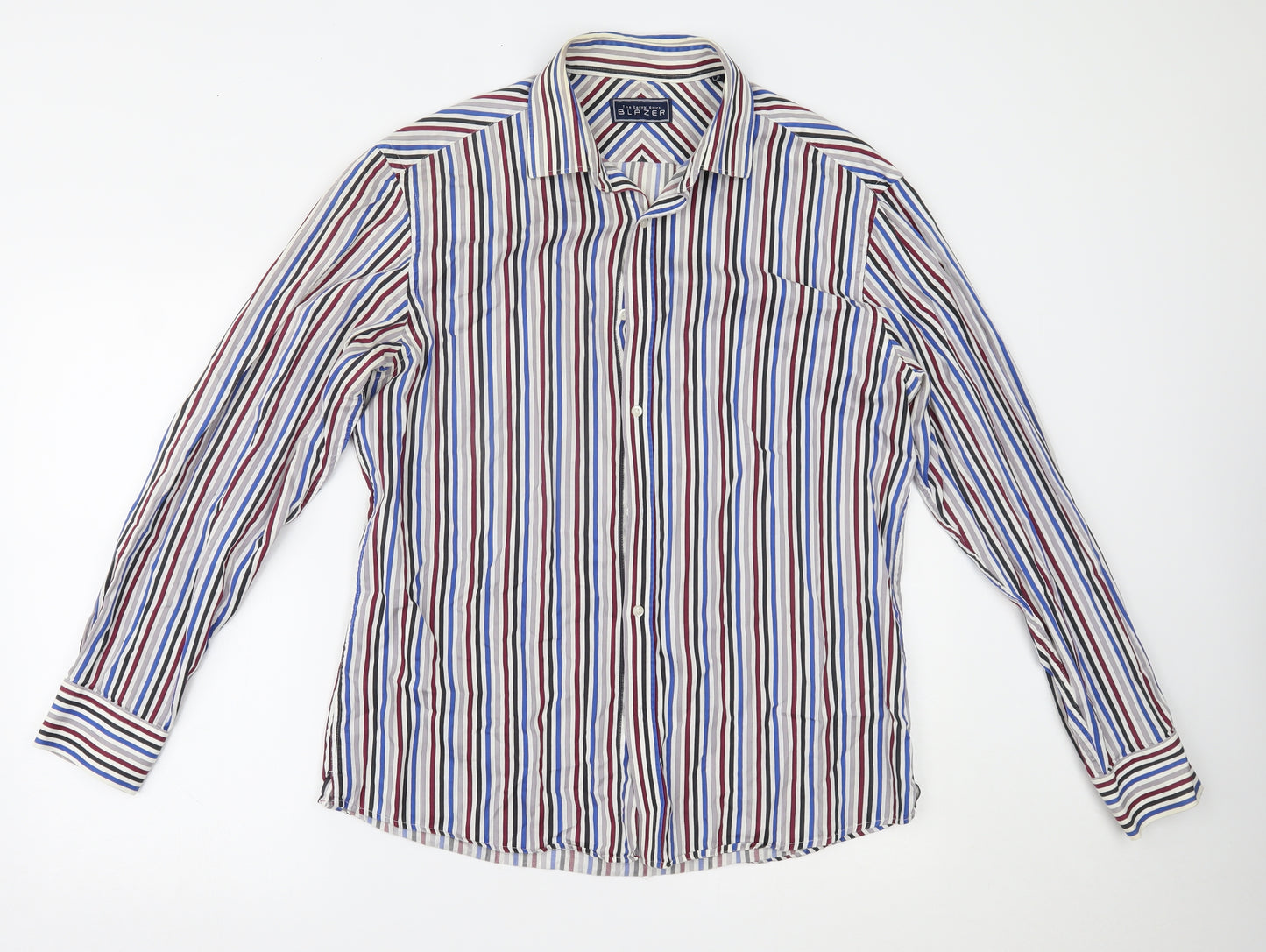 Blazer Mens Multicoloured Striped   Button-Up Size L