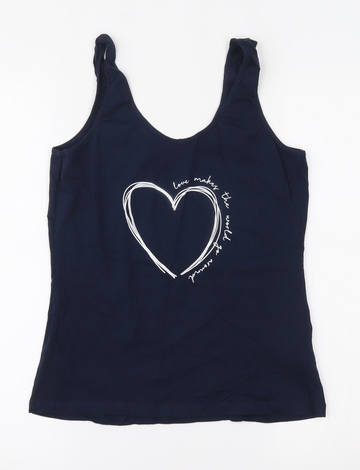 Primark Womens Blue   Basic Tank Size S