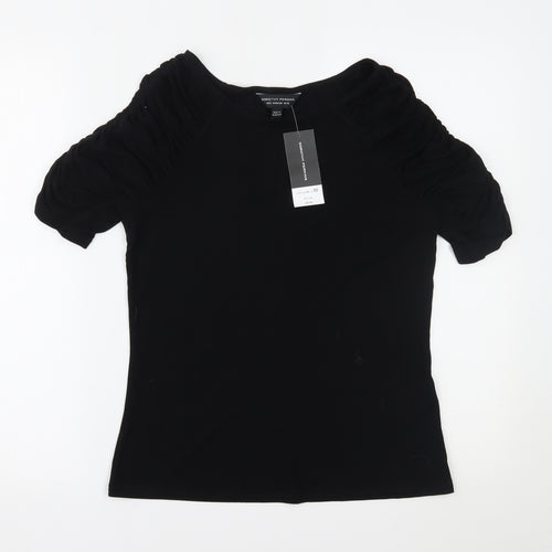 Dorothy Perkins Womens Black   Basic Blouse Size 10