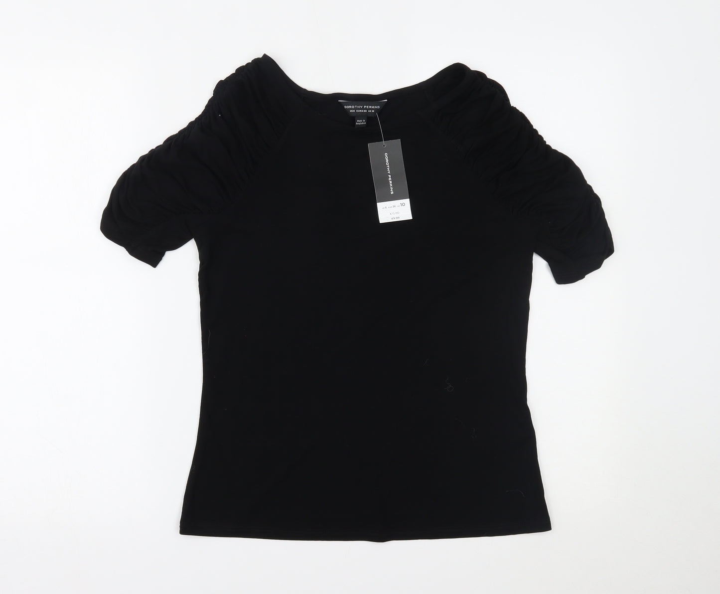 Dorothy Perkins Womens Black   Basic Blouse Size 10