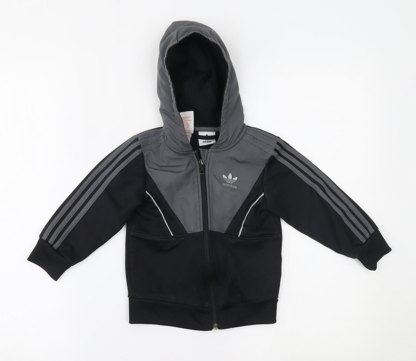 adidas Boys Black   Jacket  Size 2-3 Years
