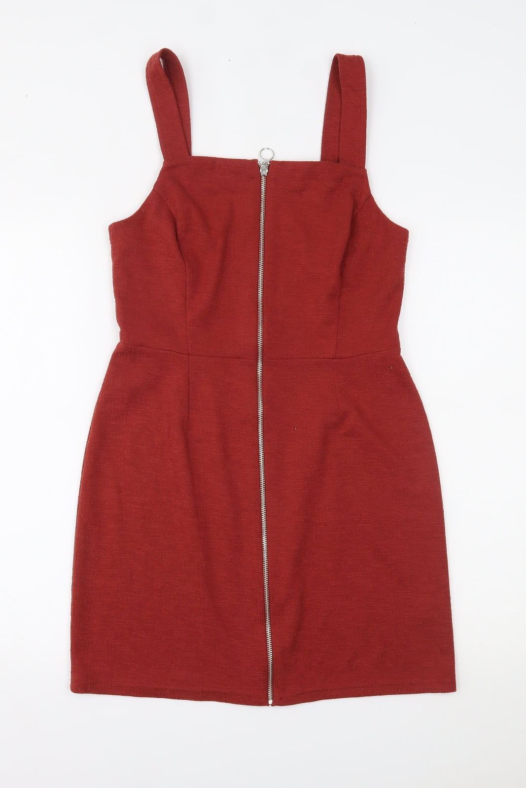 Primark Womens Orange   Pinafore/Dungaree Dress  Size 14