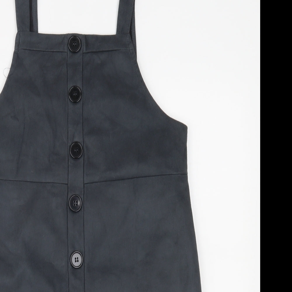 Primark Womens Blue   Pinafore/Dungaree Dress  Size 12