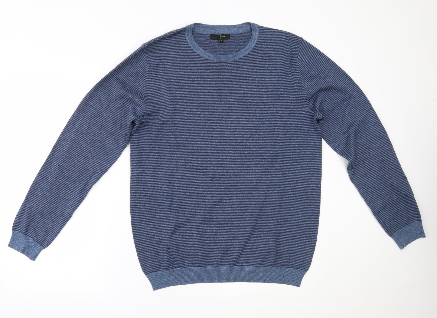 Jasper Conran Mens Blue Striped  Pullover Jumper Size M