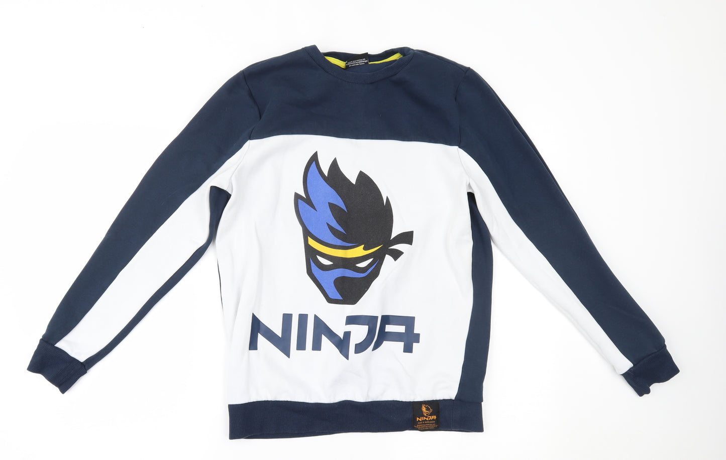 F&F Boys Blue   Pullover Jumper Size 13-14 Years