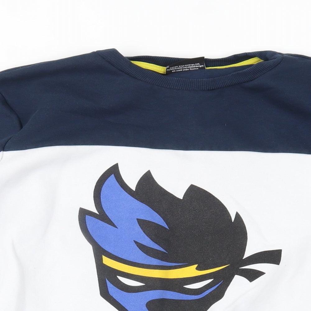 F&F Boys Blue   Pullover Jumper Size 13-14 Years