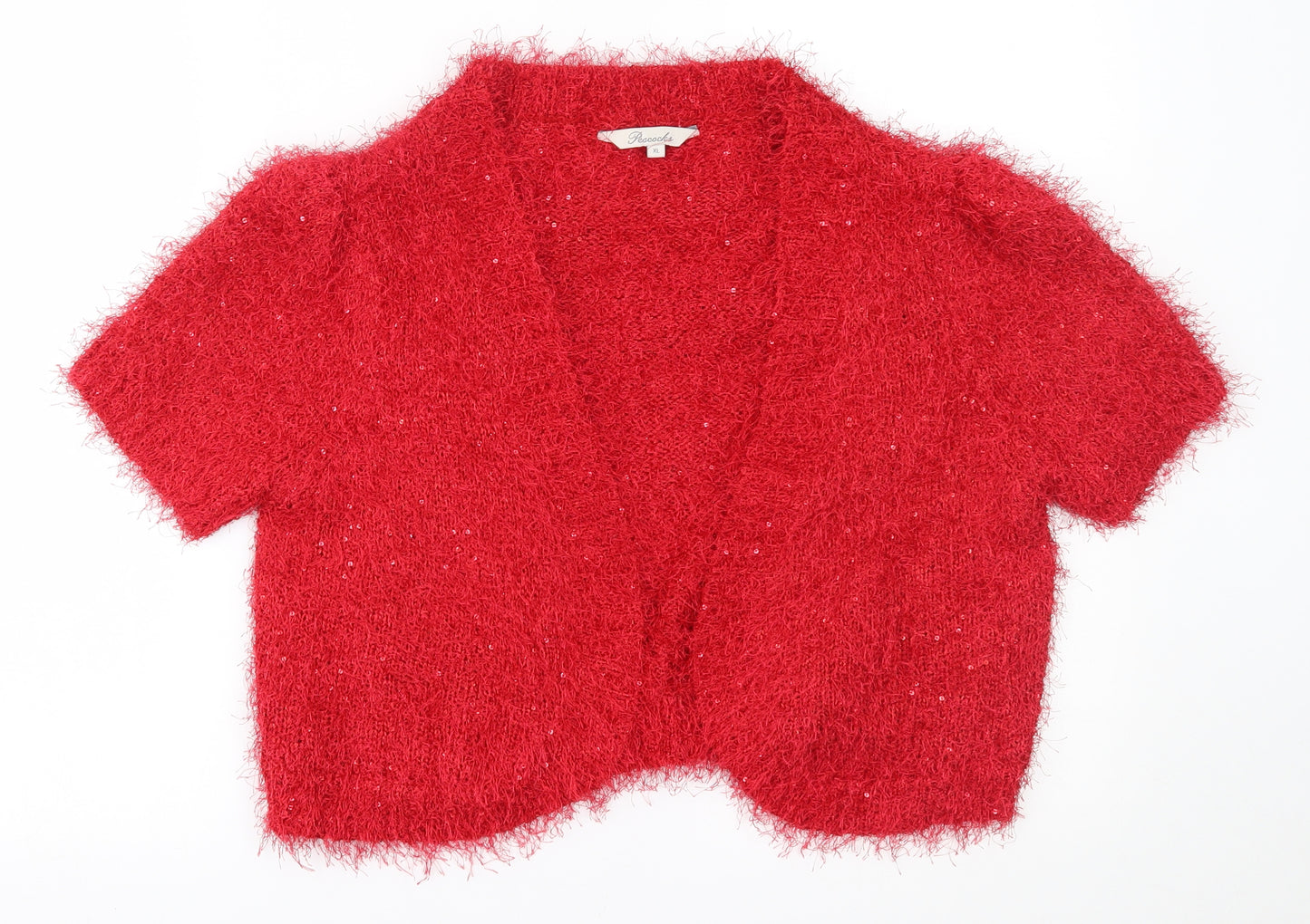 Peacocks Womens Red   Cardigan Jumper Size XL