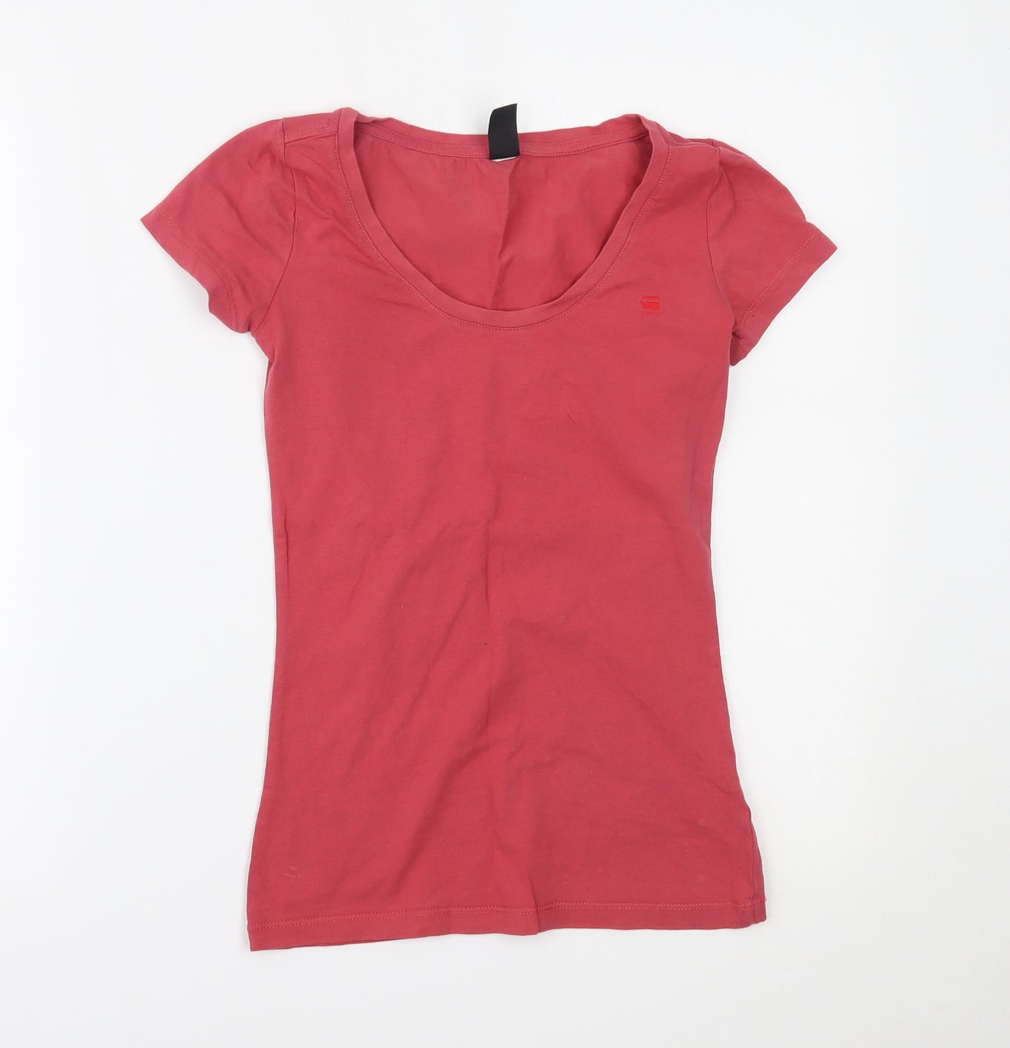 G Raw Womens Pink   Basic T-Shirt Size XS