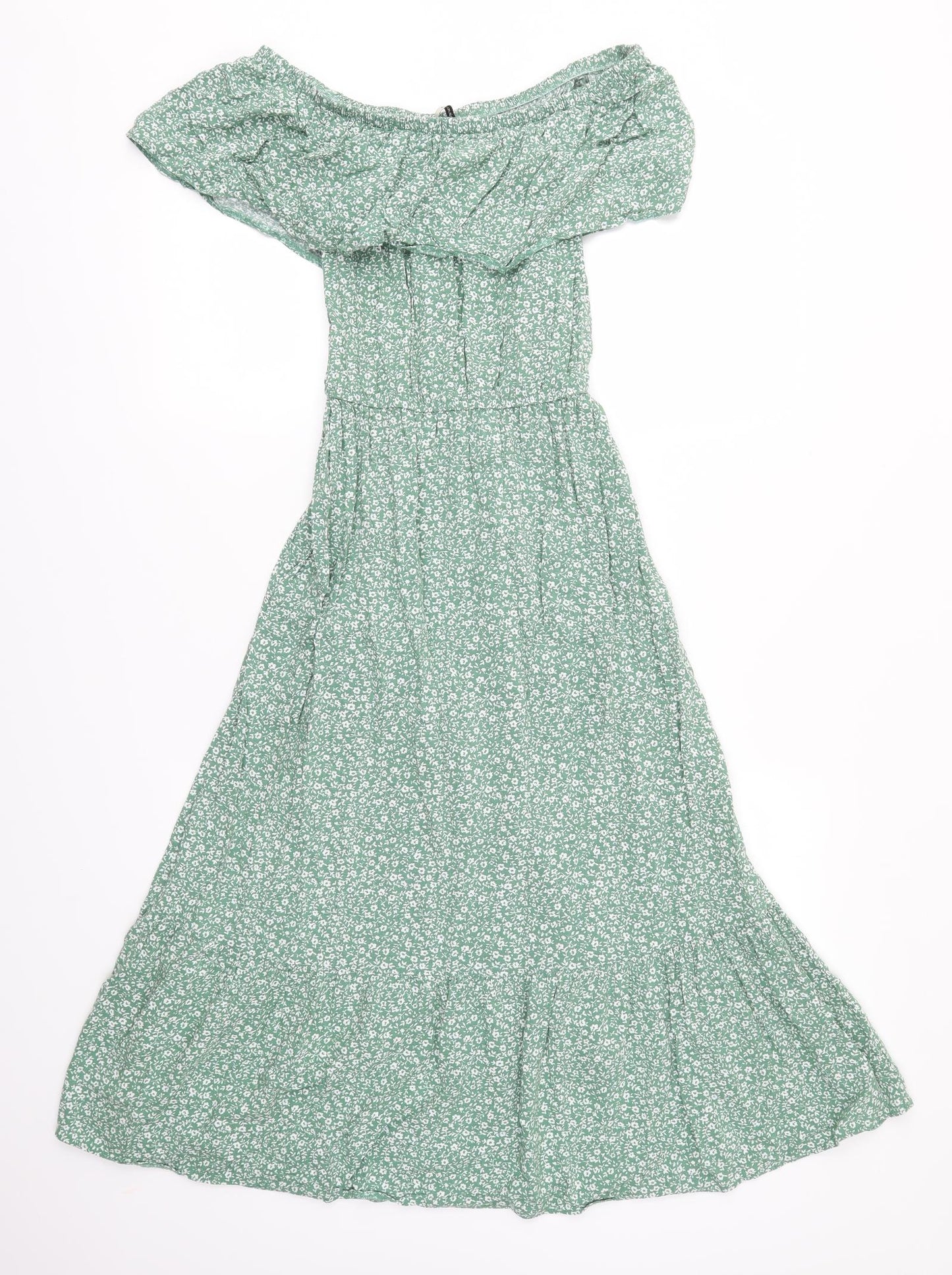 George Womens Green Floral  Maxi  Size 10