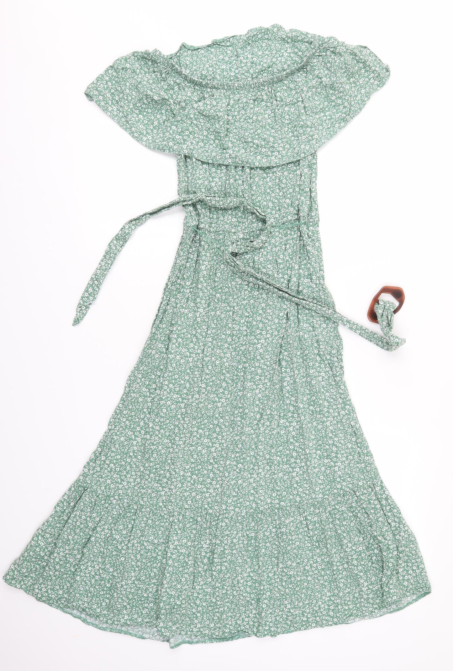 George Womens Green Floral  Maxi  Size 10