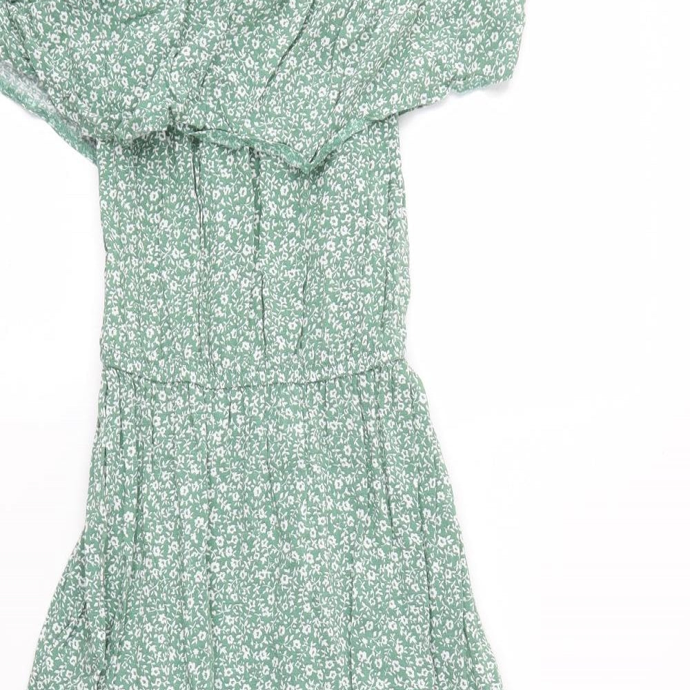 George Womens Green Floral  Maxi  Size 10