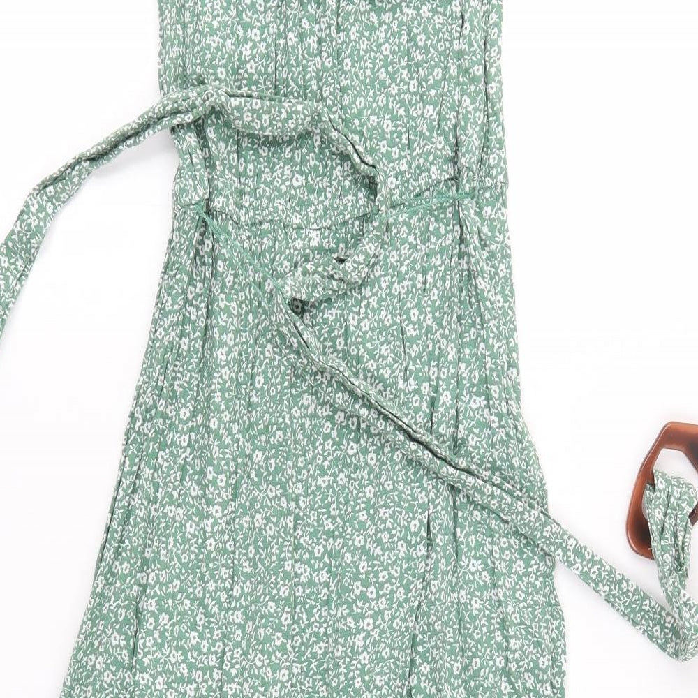 George Womens Green Floral  Maxi  Size 10