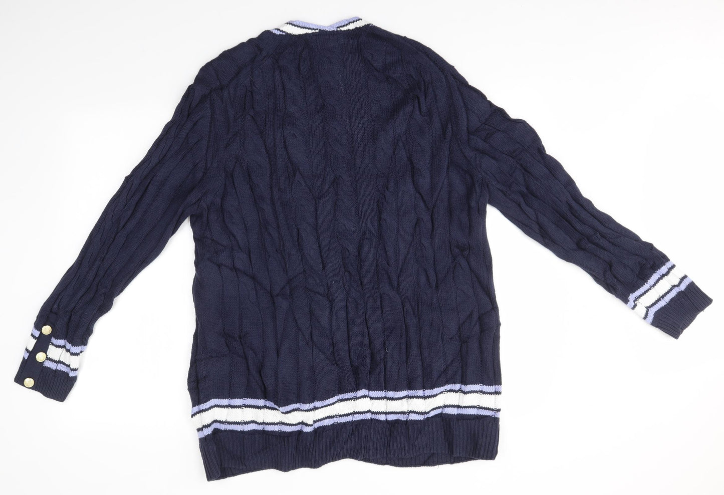 M&S Womens Blue   Cardigan Jumper Size XL