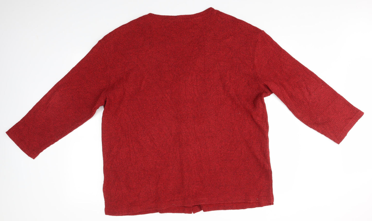 Preworn Womens Red   Cardigan Jumper Size 2XL