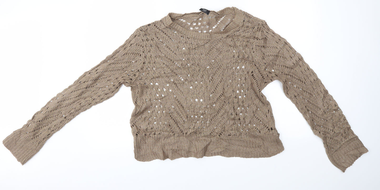 F&F Womens Brown   Pullover Jumper Size 22