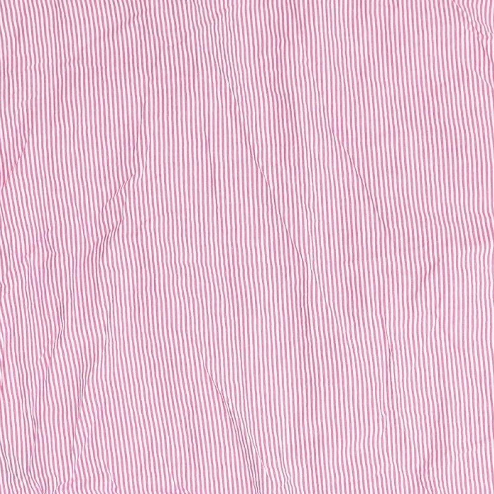 Very Womens Pink Striped  Basic Button-Up Size 10