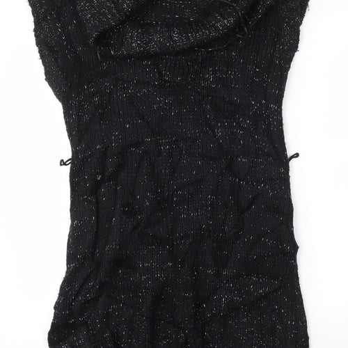 Peacocks Womens Black   Jumper Dress  Size 12