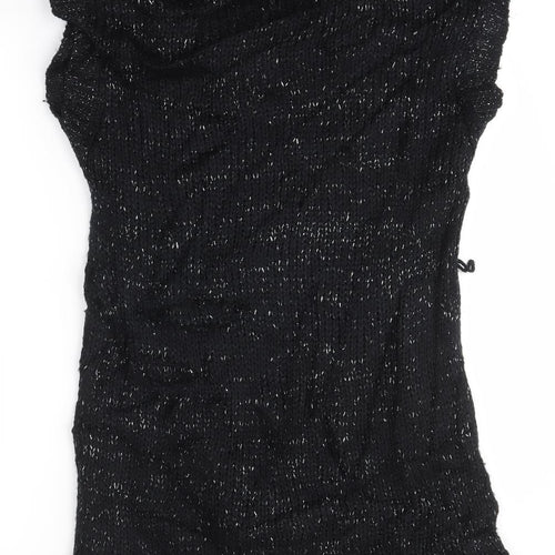 Peacocks Womens Black   Jumper Dress  Size 12
