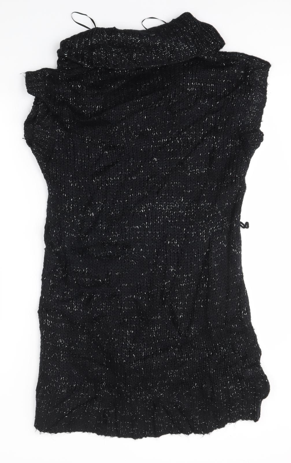 Peacocks Womens Black   Jumper Dress  Size 12