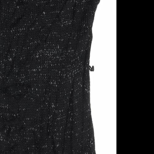 Peacocks Womens Black   Jumper Dress  Size 12