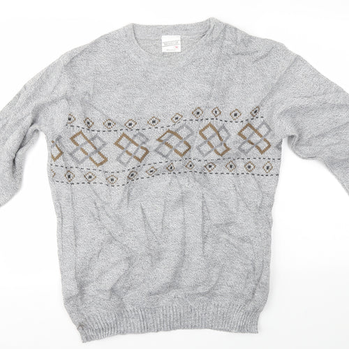 MENSWEAR Mens Grey   Pullover Jumper Size M