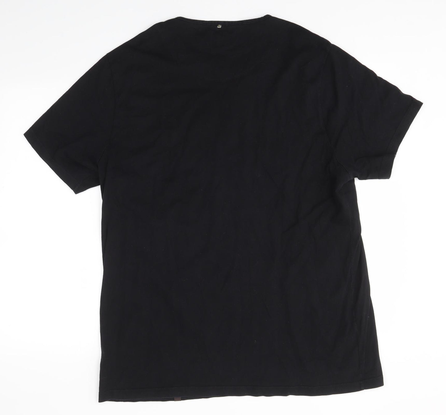 Pretty Green Mens Black    T-Shirt Size 2XL