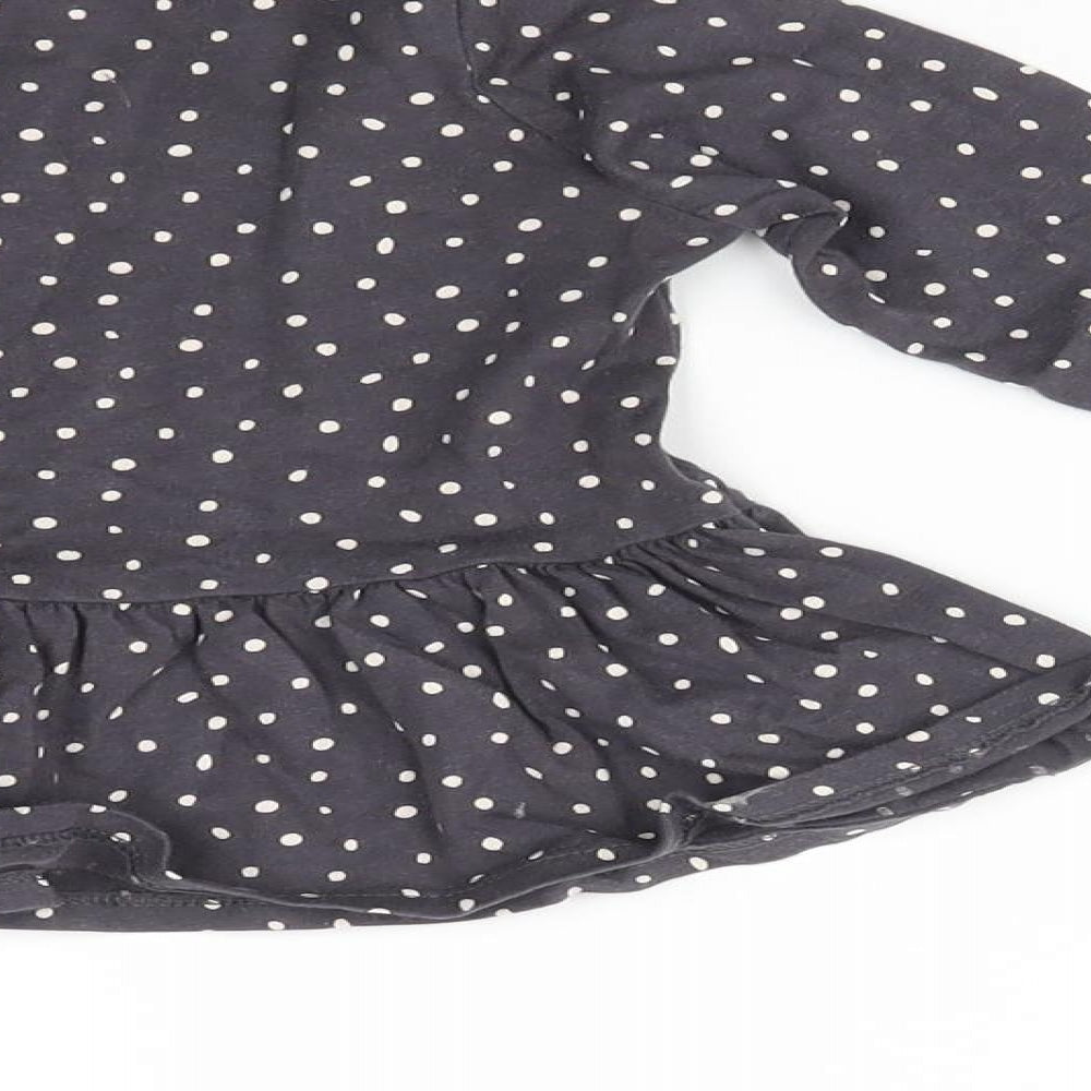 George Baby Grey Polka Dot  Dress Set Outfit/Set Size 18-24 Months