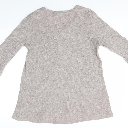 H by Halston Womens Pink   Basic Blouse Size M