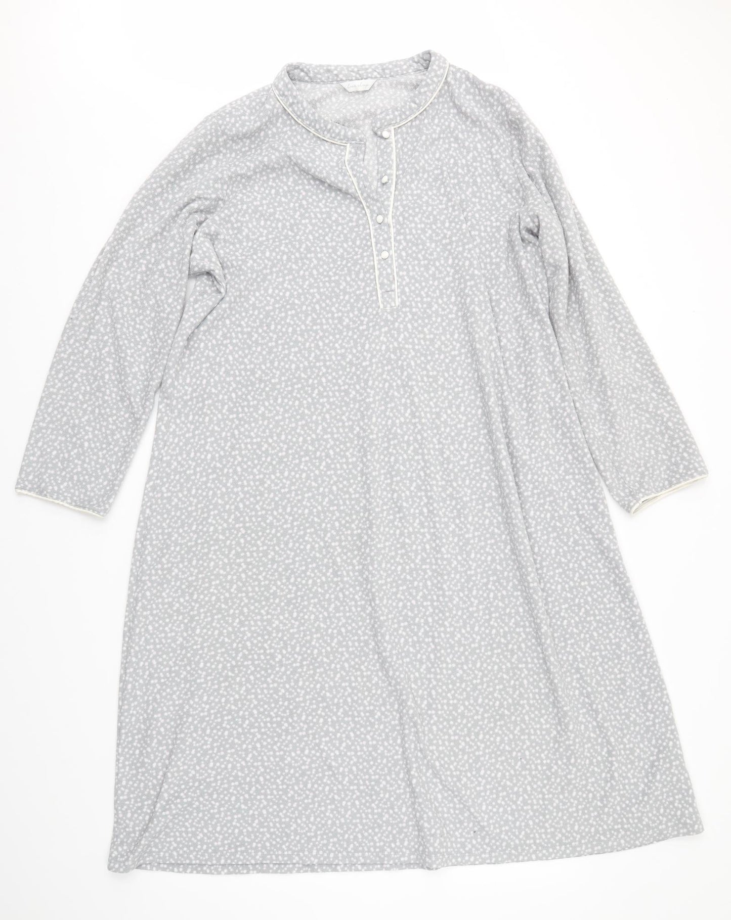 M&S Womens Grey Polka Dot  Top Dress Size 16