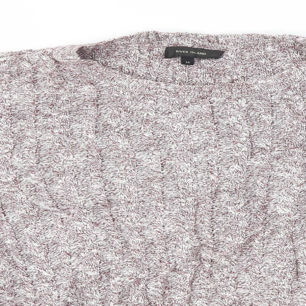River Island Womens Pink   Pullover Jumper Size M