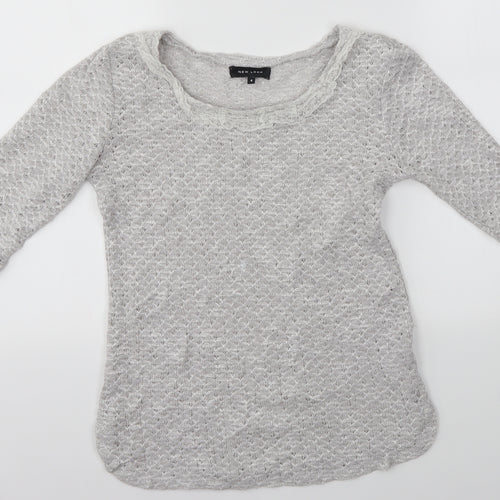 New Look Womens Grey   Pullover Jumper Size 8