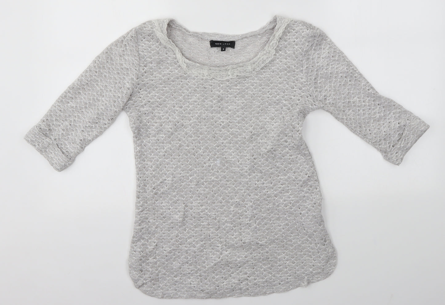 New Look Womens Grey   Pullover Jumper Size 8