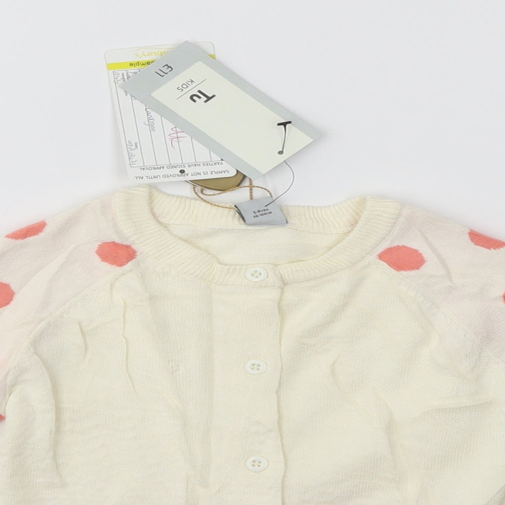 TU Girls Multicoloured   Cardigan Jumper Size 3-4 Years