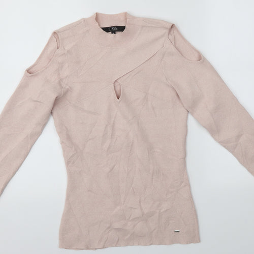 Julien Macdonald Womens Pink   Pullover Jumper Size 8