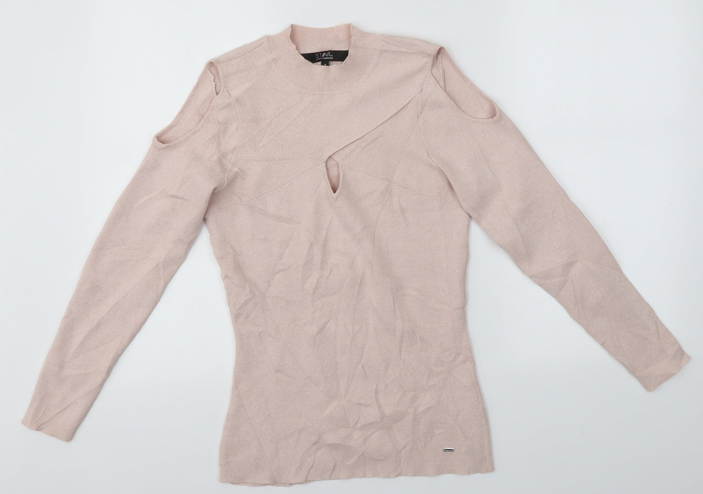 Julien Macdonald Womens Pink   Pullover Jumper Size 8