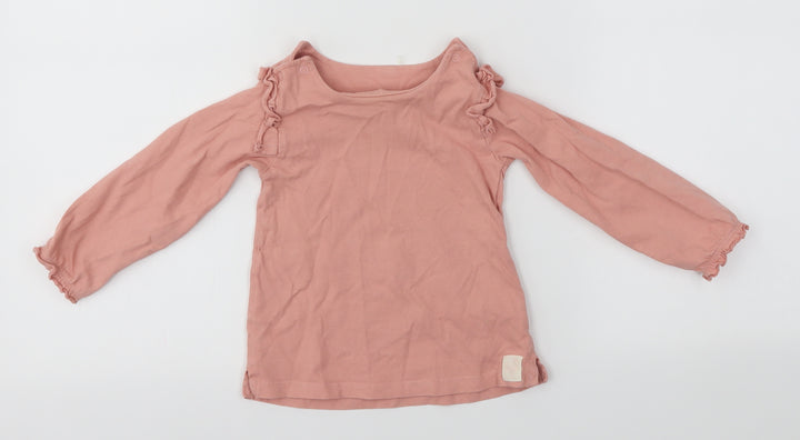 M&S Baby Pink   Basic T-Shirt Size 18-24 Months