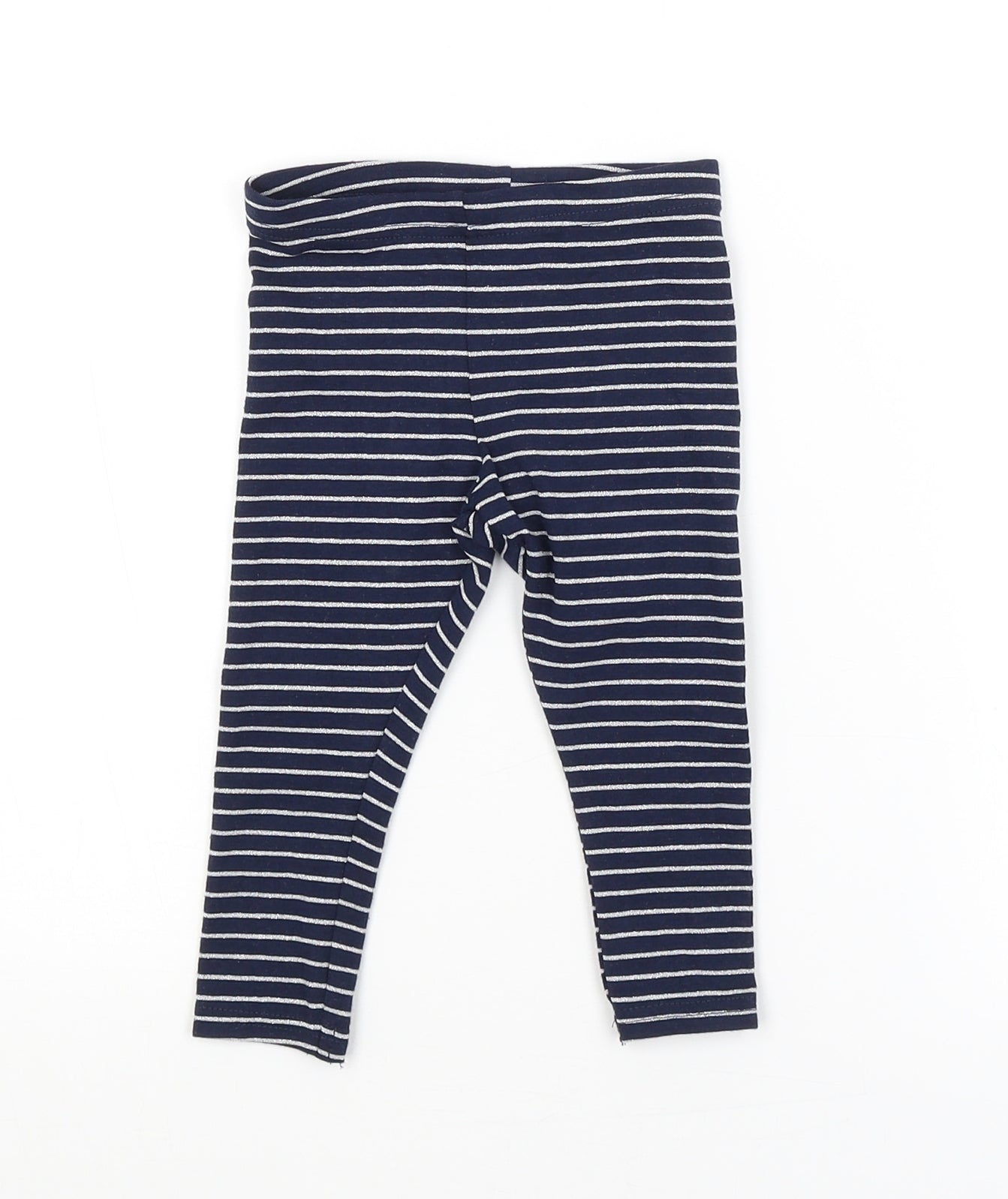 Primark Baby Blue Striped  Jogger Trousers Size 9-12 Months